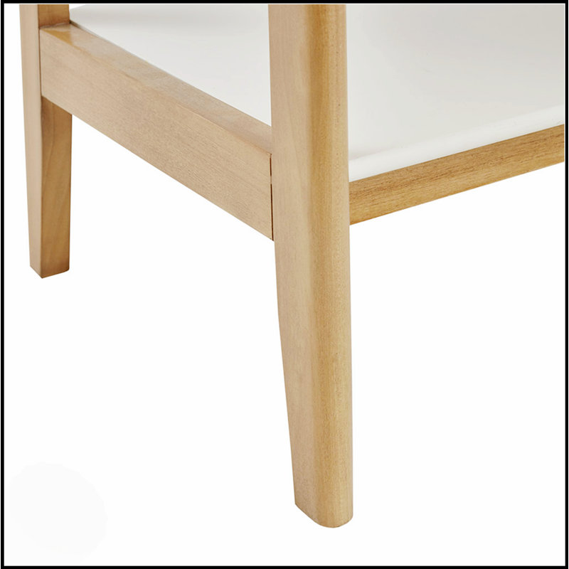 Bibliothèque Mid-Century à 5 tablettes avec rangement spacieux, idéale pour un décor moderne et classique, durable et élégant.