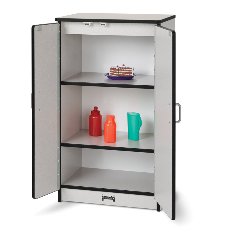 Rainbow Accents Culinary Creations Kitchen Refrigerator, Gray/Black