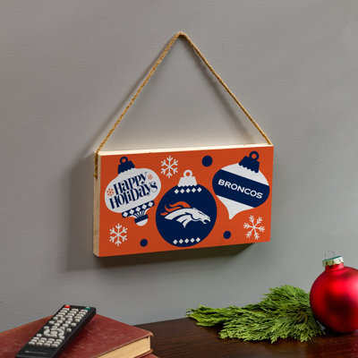 Plaque murale Denver Broncos 6 x 11