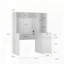Bureau d'ordinateur avec étagère à tiroirs-378771125