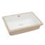 Lavabo de salle de bain rectangulaire encastré en céramique blanche 18 "x 12" avec trop-plein
