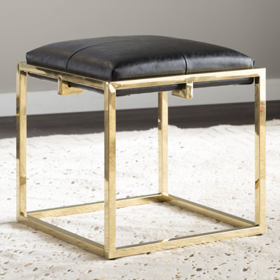 Ellington Faux Leather Ottoman
