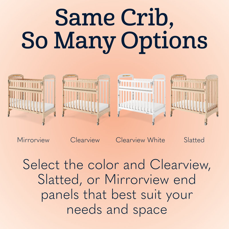 Serenity SafeReach Slatted Crib, Natural