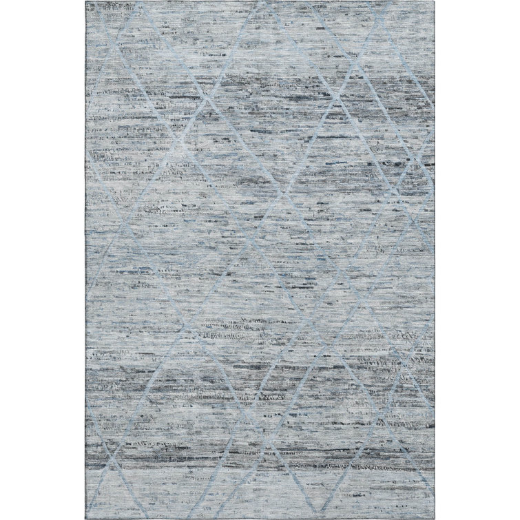 Premium Machine Washable Honig AMF1658 Diamonds Rug