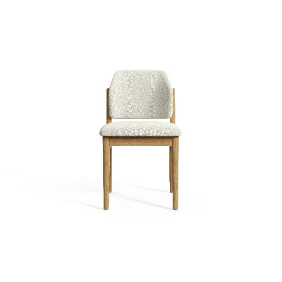 Kevondra 19'' H Upholstered Oak Side Chair