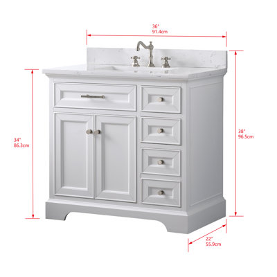 Currahee 36" Single Bathroom Vanity Set