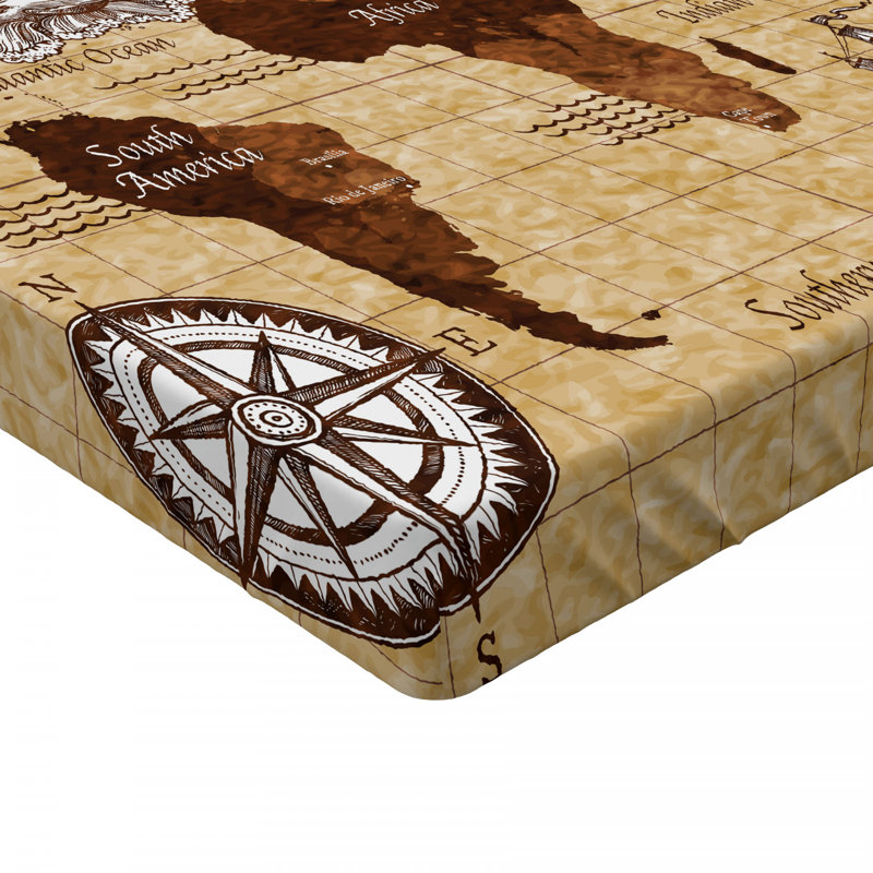 Drap-housse en microfibre Map, Drap-housse grand