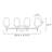 Letesha 4 - Light Dimmable Vanity Light-110408873