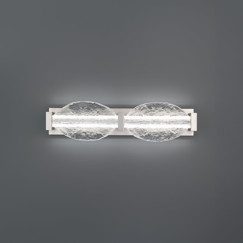 Deco 36" Dimmable LED Bath Vanity & Wall Light With Pressed Glass Shade And Built In Color Temperature Switch (2700K/3000K/3500K/4000K)