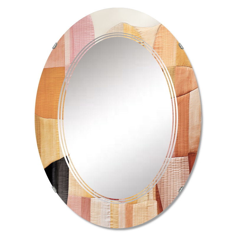 Eyron - Miroir mural moderne ovale, 36 po x 24 po