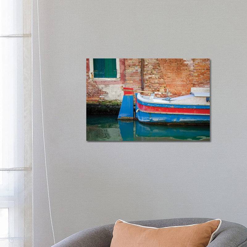Venice Workboats I by Laura DeNardo - 1 Piece Wrapped Canvas Wall Art, 66.04 cm H x 45.72 cm W x 3.175 cm D