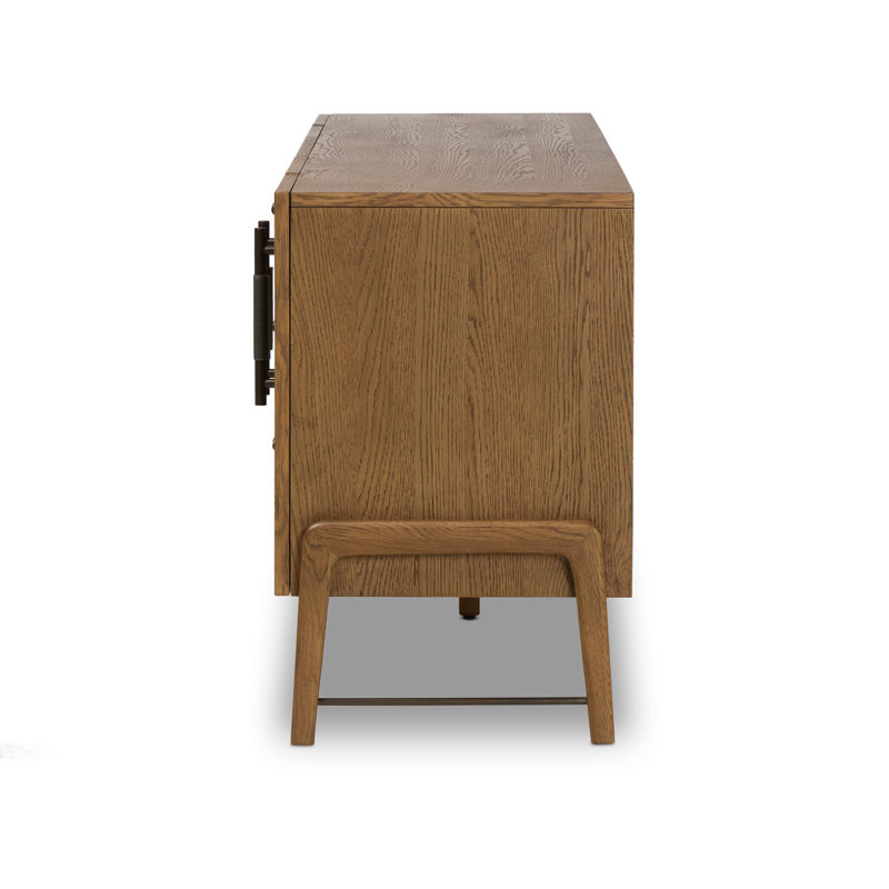 Rosedale Media Console, Amber Oak Veneer