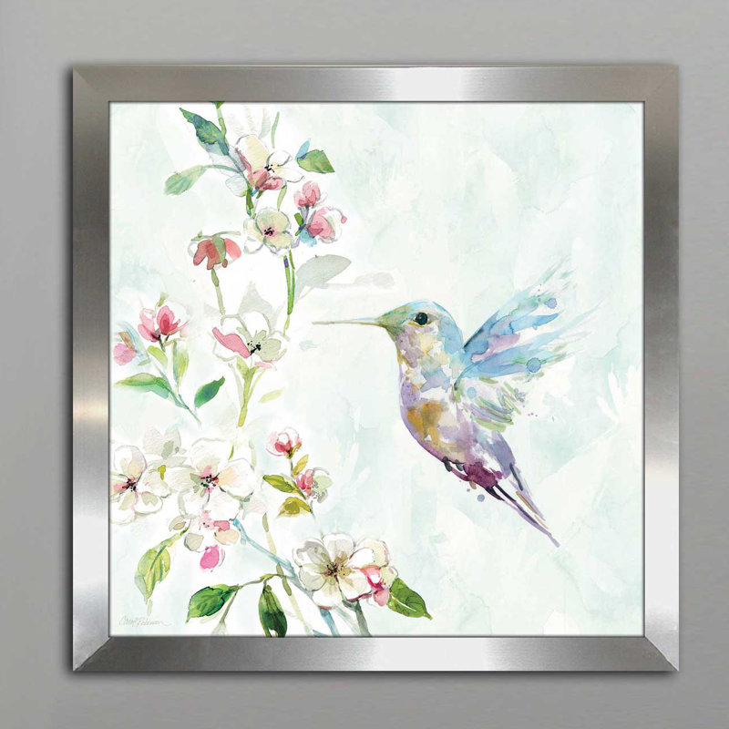 «Hummingbird II» par Carol Robinson - reproduction imprimée, H 39,5 po x l 39,5 po x P 0,75 po