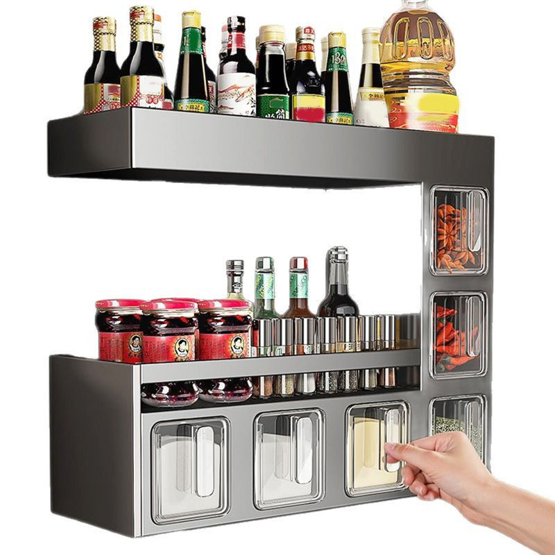Kitchen Spice Rack Wall Mount/Countertop Kitchen Spice Rack Organizer