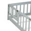 Lit simple au sol avec clôture et porte, lit en bois d'hévéa avec garde-corps de sécurité-1005133234-1005133235