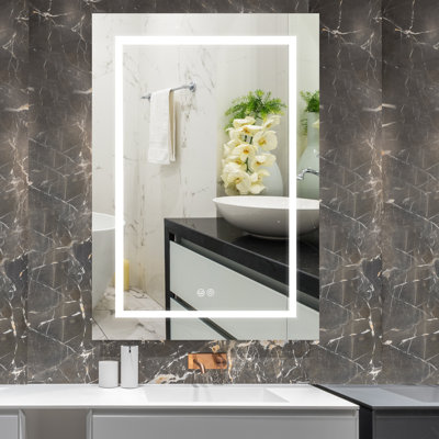 Balmes 20'' W 26'' H Framed Medicine Cabinet Mirror 2 Adjustable