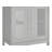 Durability Modern Storage Sink Cabinet with 2 Doors, Pedestal Under Sink,Bathroom Cupboard with Adjustable Shelves-97827552