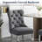 19" Tufted Velvet Upholstered Wingback Dining Chair (Set Of 6)-115748451-115748447-115748448