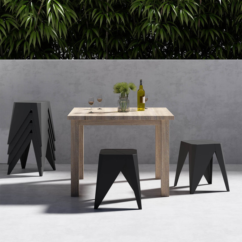 Peadar High-Density Polyethylene (HDPE) Accent Stool