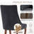 Rectangle Pedestal Dining Set with Rayon Cloth Flocking Fabric Dining Chairs Set-1008496411-1008496406-1008496404