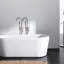 Robinet de baignoire autoportant solide avec douche à main et forme attrayante haute performance