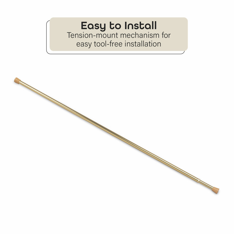Largeur totale réglable fantaisie x tringle de tension, 28" - 48"