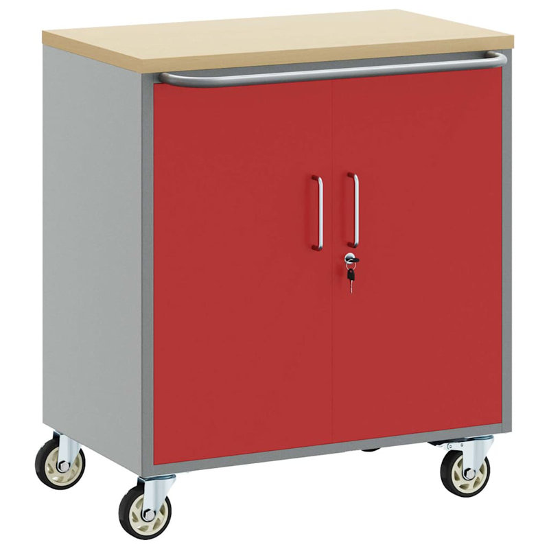 75cm W Powder-coated Steel Top Workbench