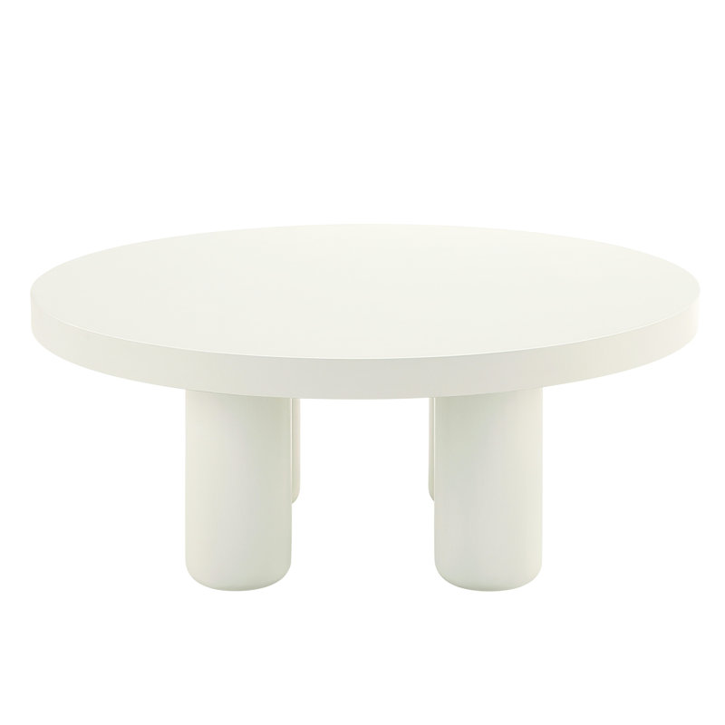 Table contemporaine blanche - construction solide et attrait élégant offrant un design pratique