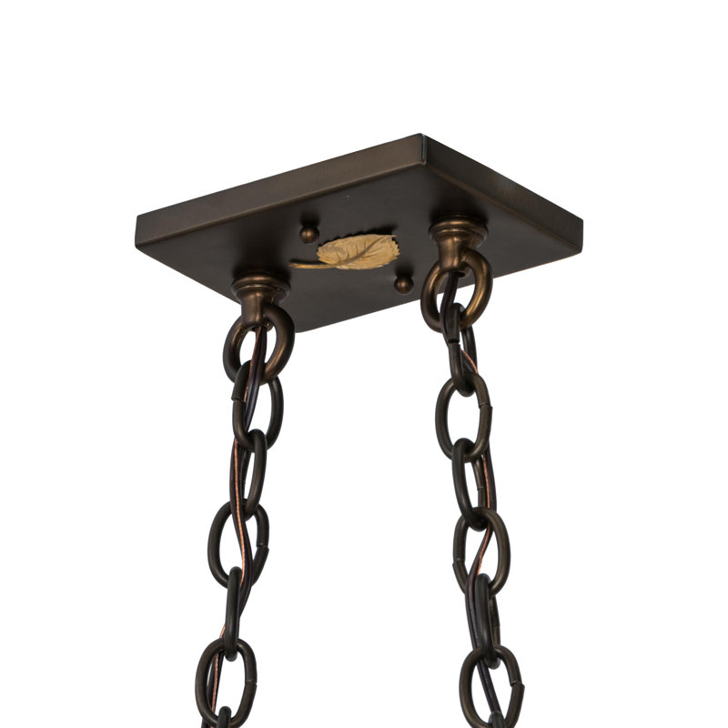 Rustic Lodge 6 - Light Antique Copper Pool Table Lights Pendant