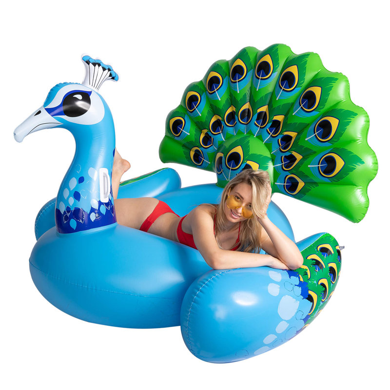 Radeau de paon géant gonflable