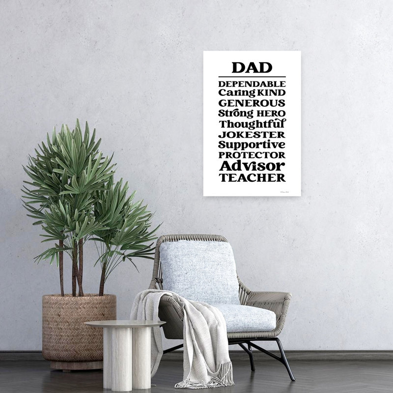 «Dad Words», art contemporain abstrait, H 24 po x l 16 po