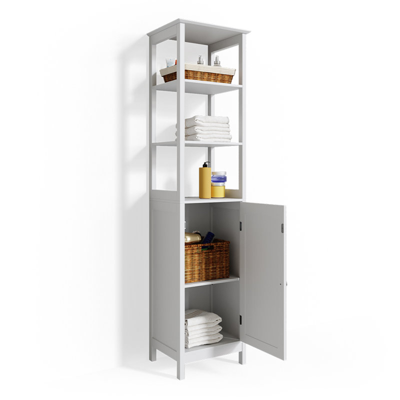Caleyah Freestanding Linen Cabinet