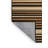 Washable Cognac Light Beige Striped Area Rug-1235556840
