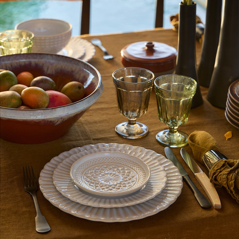Cristal Handmade Stoneware Dinner Plate