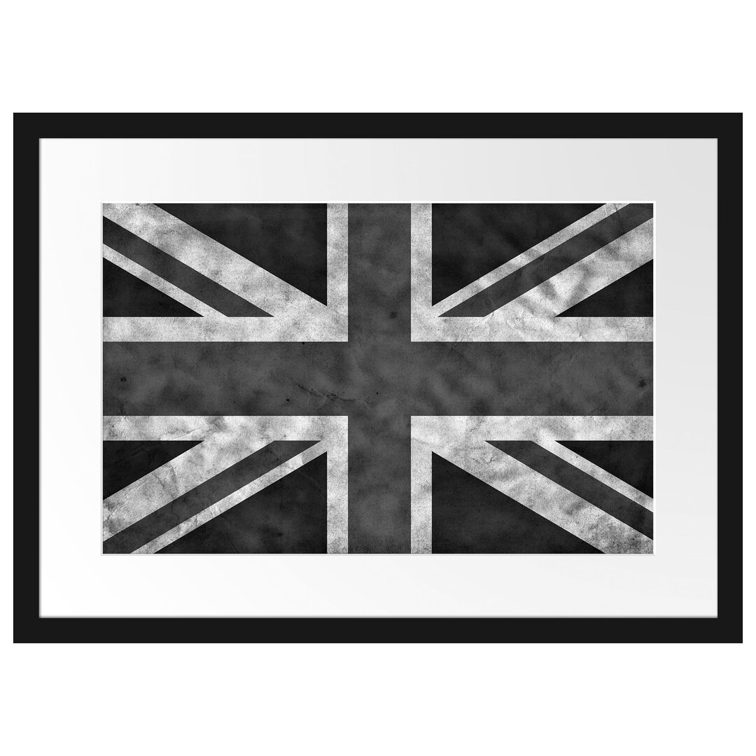 Gerahmtes Poster Großbritannien Flagge