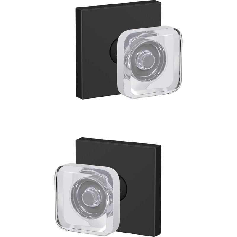 Bouton de porte, Noir mat