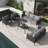 5 Piece Outdoor Furniture Set with Coffee Table, Modern Rope Woven Patio Conversation Sofa Set with Olefin Braid and Deep Seating-393423383