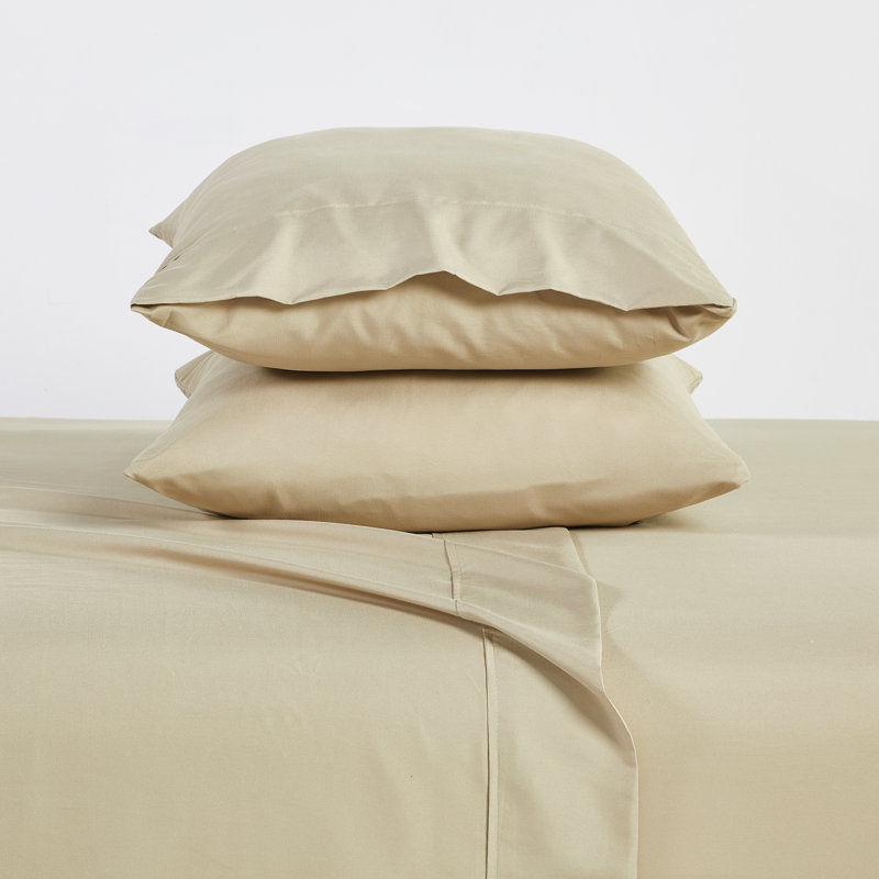 Warm Taupe Twin Bamboo Microfiber 6-Piece Sheet Set