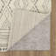 Tapis beige / gris clair à motif géométrique moderne Depasquale-1938373522