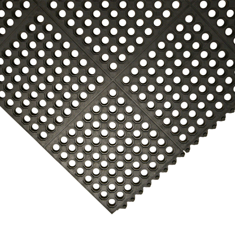 Rouleau de plancher de garage noir 3,25 pi x 3,25 pi Dura-Chef