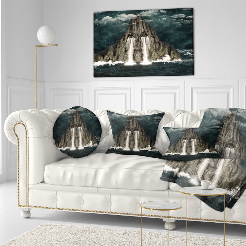 Sea of Tears - Coussin imprimé abstrait
