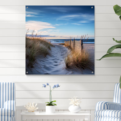 Path to the beach II - Coastal Beach sable, décoration murale acrylique
