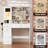 Vanity Desk With Mirror And Light-248873298