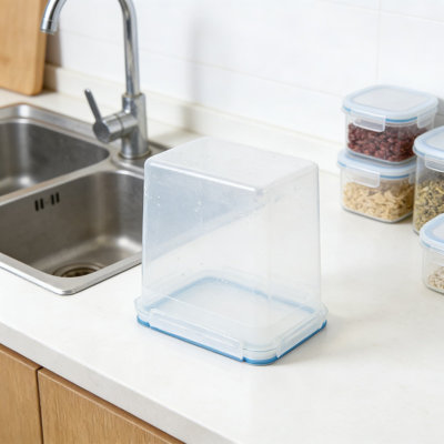 Contenants de rangement hermétiques pour aliments, ensemble de 4 contenants en plastique sans BPA pour la farine, le sucre, les accessoires de cuisson, comprend des tasses à mesurer et des étiquettes pour l'organisation du garde-manger