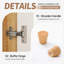 Garde-robe 1 porte avec tringle et 5 rangements-1514218878