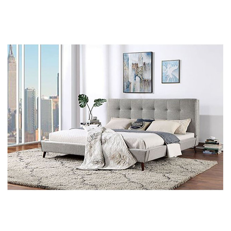 Lit plateforme tapissier, Grand