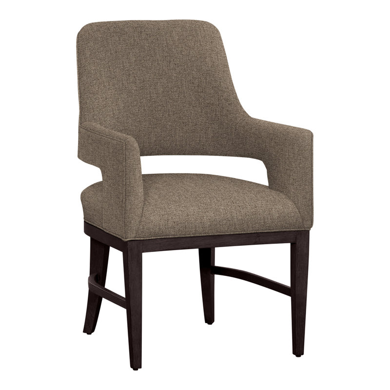 Chaise avec accoudoirs Josie, Espresso, Écorce 8789