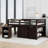 Anne 3 Drawer Low Loft Bed with Dresser, Desk and Shelves by Three Posts Baby & Kids-1892198909-1932546014