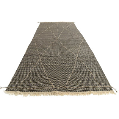 Tapis noir et blanc 14 pi 14 pi Phillippi