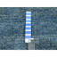 Tapis en laine noué à la main à motif géométrique de 9 pi x 12 pi 1 po bleu Yale 08318B3553A14285A48253DAF2B4F571